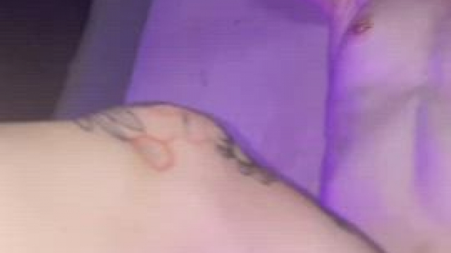 Petite cutie in front of her friends