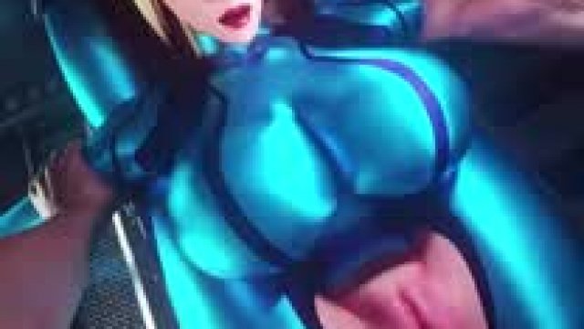 Freeuse Samus gets drilled (Tyviania) [Metroid]