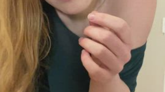 Cheerful titty drop from your curvy red head next door!