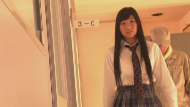 Janitor screws schoolgirl (Nana Ogura/XV-1157)