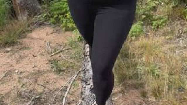 When you’re hiking..but have the urge to bounce your boobs for the buddies on the i