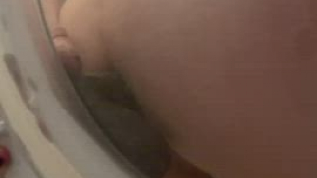 Black dildo in my ass for the first time