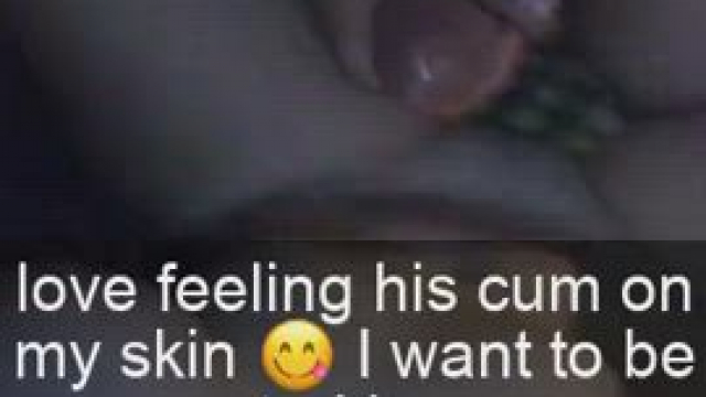 Your chick only wants his cum on her.. Not yours