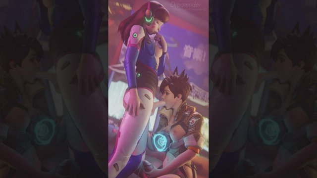 Tracer and DVa blowjob relax (dreamrider)