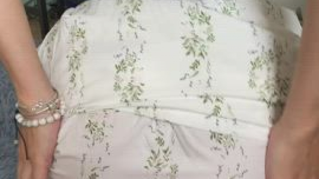 My skirt is hiding my lovely firm ass that wants some slaps