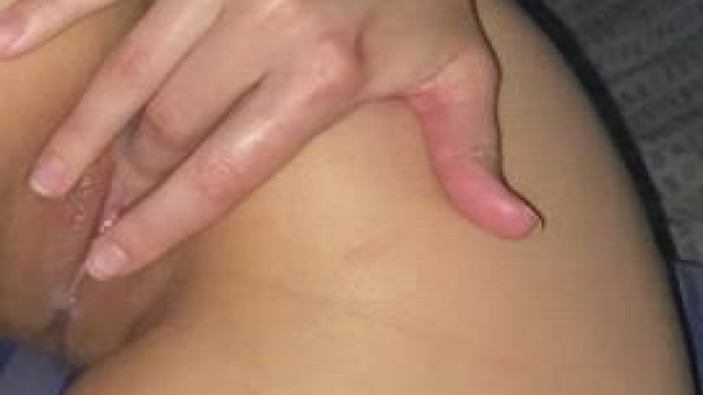 I love feeling his hot cum dripping out of my pussy