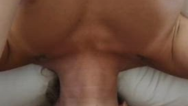 play with my huge natural tits while you throat bang me