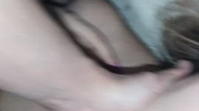 At the end of the video I threw up because of his cock in my throat