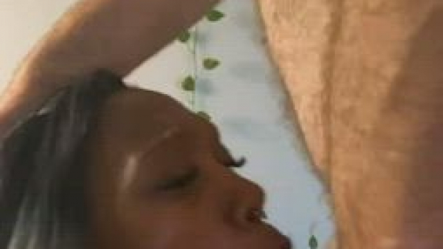 sucking white penis deep