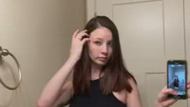 Homemade Young girl Surprise Bounce