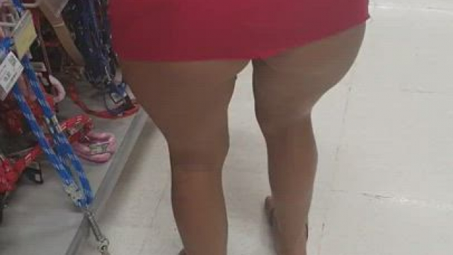 Showing my vag and my ass in the supermarket