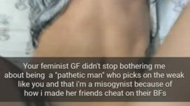 Your feminist gf got her lesson learned by your bully