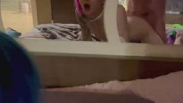 His big dick makes me look even smaller