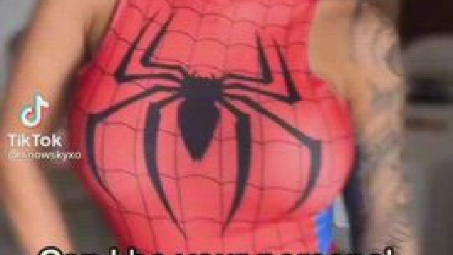 Skorpio57 looks outstanding as Spidey and Venom