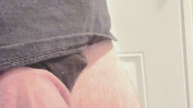 Watch my huge busty monster cock go soft to hard no hands ????????
