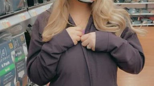 Checking out the bulges on the men's pantie aisle