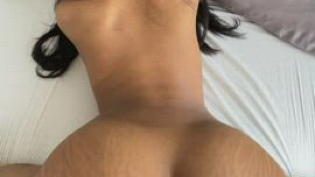 I like getting my thick ass covered in cum... He blew a big load all over my bi