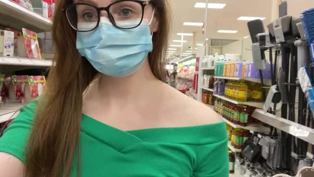 To the dude who recognized me in Target, I hope you like my boobs! [gif]