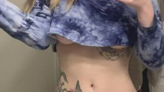 Lovely innocent tshirt titty drop ;) [OC]