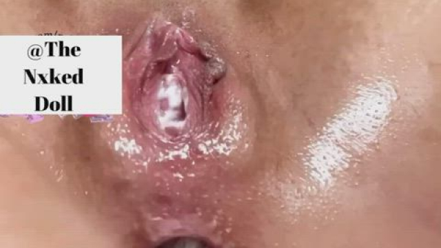 Pounding my ass turns my vagina into a little fountain ????