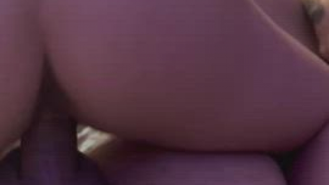 Playing with her pussy while I ride his cock OC MFF