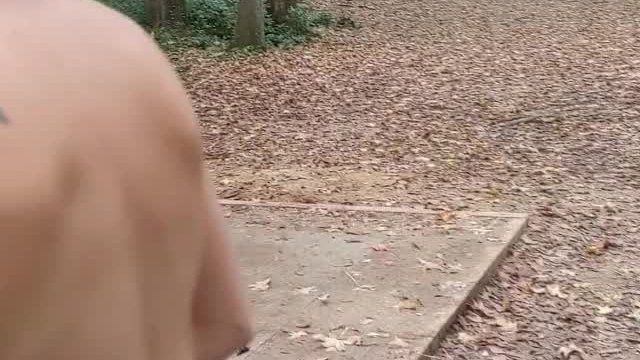 [GIF] my boyfriend made me strip and throw some disc golf naked in this public park yes