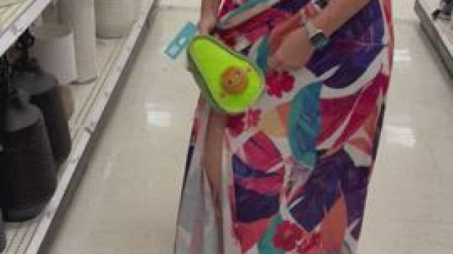 Almost got caught flashing my pussy at Target!