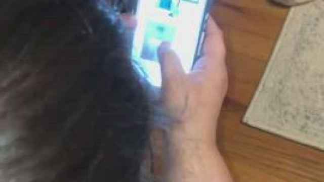 Sexting other guys while he uses me!