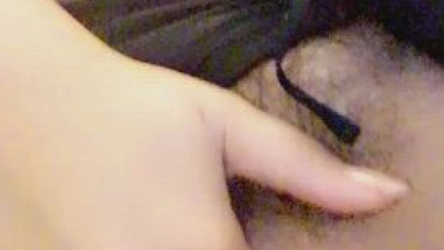 Warming up for his penis