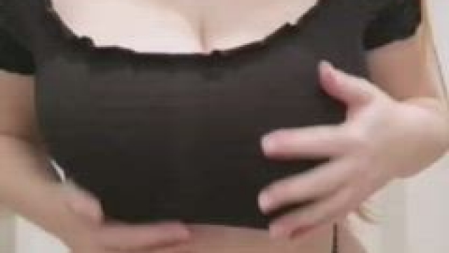 I hope my big boobs distract you from the poor video quality