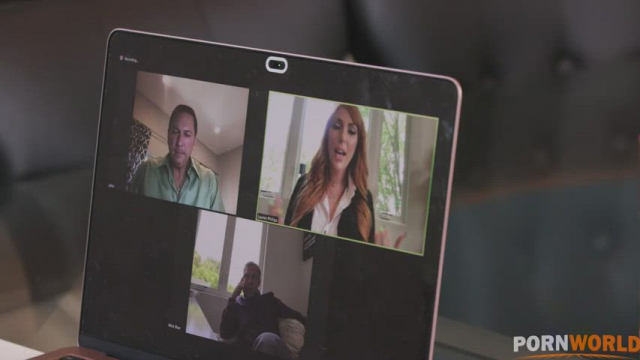 Lauren Phillips - Red head Mature Double-stuffed at the Business Meeting