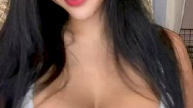 trying to look nice and innocent while revealing my big tits..this turn you on?