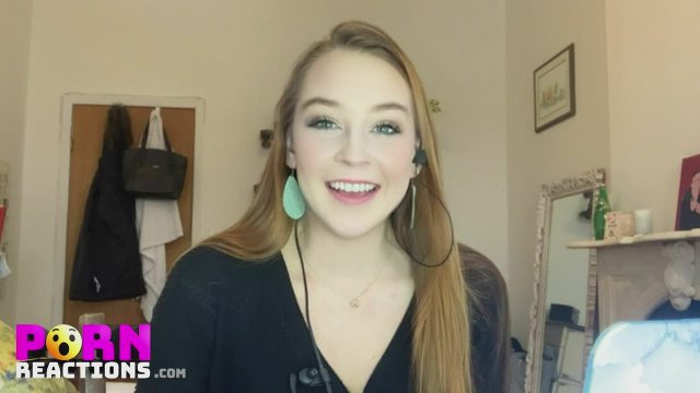 18 year old whore hilariously reacts to seeing REALLY hard porn for the first tim