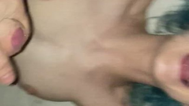 Taking a facial from my husband's mate