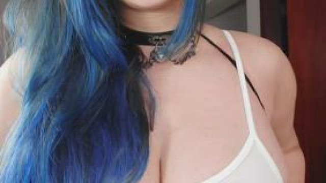 Ever fucked a goth woman with blue hair before?