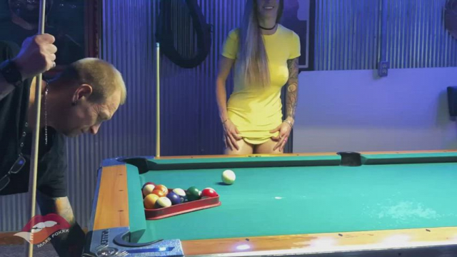This dude asked to play pool. I know he was checking me out, but I don’t think he