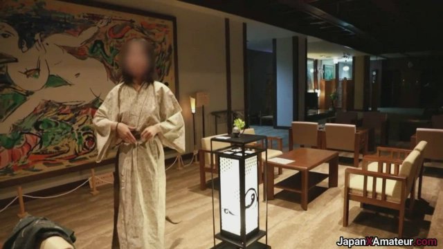 Amateur Japanese Woman Walking Around Naked Inside A Hotel