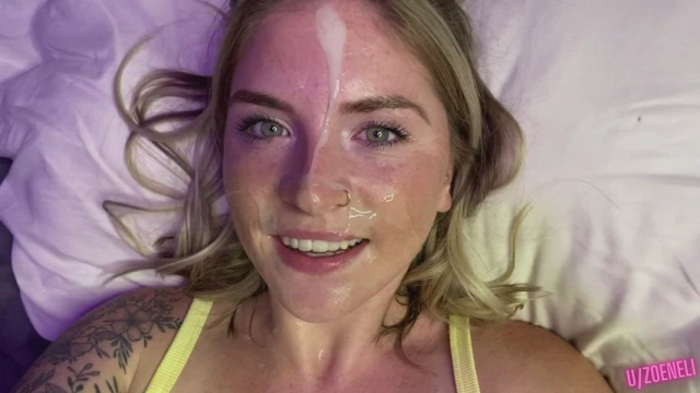 Feeling cuty covered in cum
