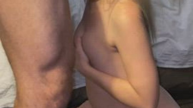 Blonde cutie gets her cock appointment (OC)