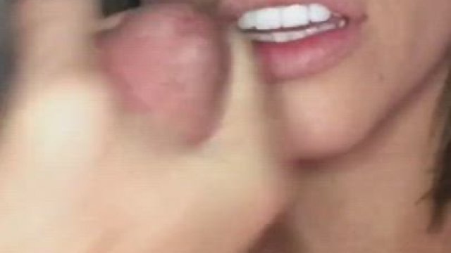 She looks so nice even with cum on her face