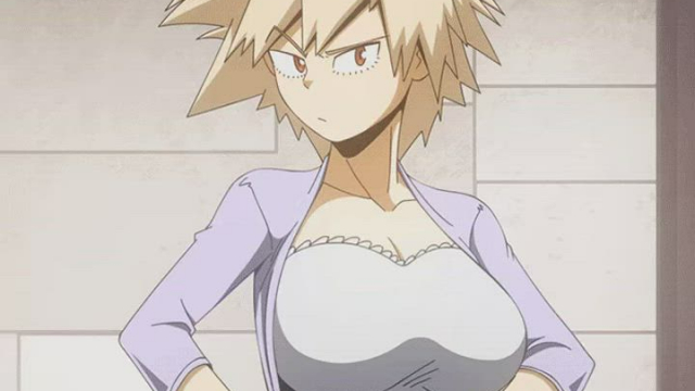 Bakugou's momma drops her titties