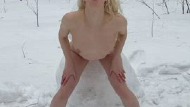 I drilled a snowman today