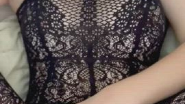 Teasing my cunt with his penis