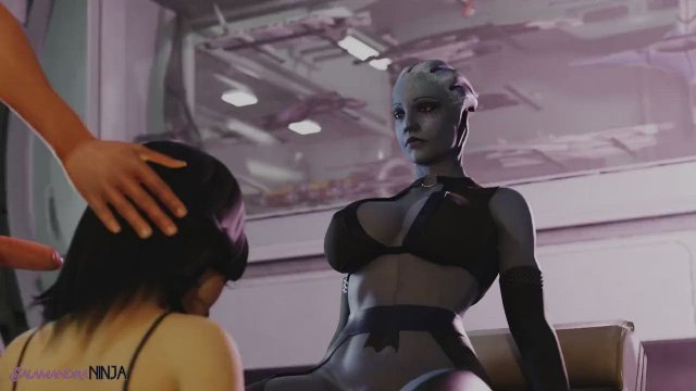 Miranda gets drilled by Futa Liara (Salamandra) [Mass Effect]
