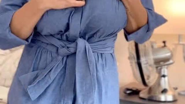 A Mature can hide a lot under her dress