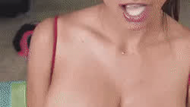 Mia Khalifa cum dripping on her big tits