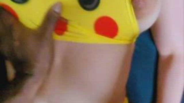 Cuty asian pikachu getting pounded