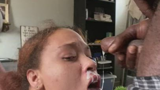 Taking a load before getting banged