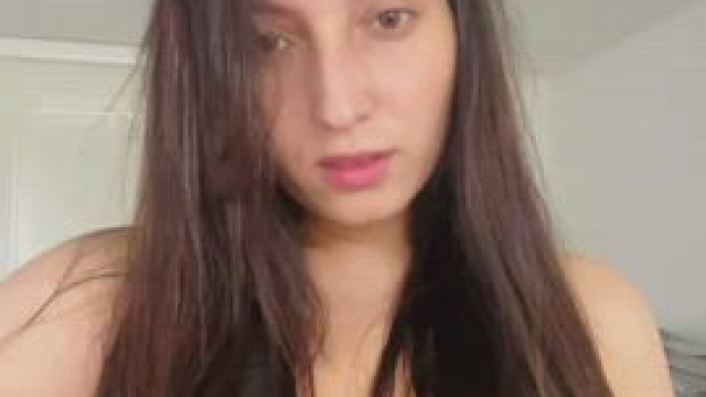 Huge stuffs she hides in the dress