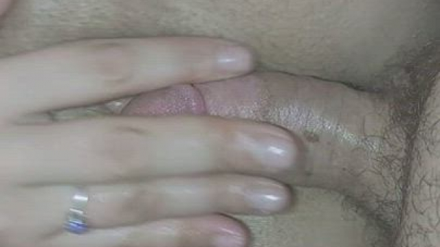 Giving dad a vag job